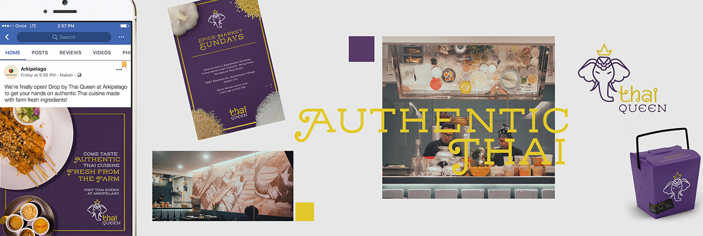 Image of Thai Queen branding.