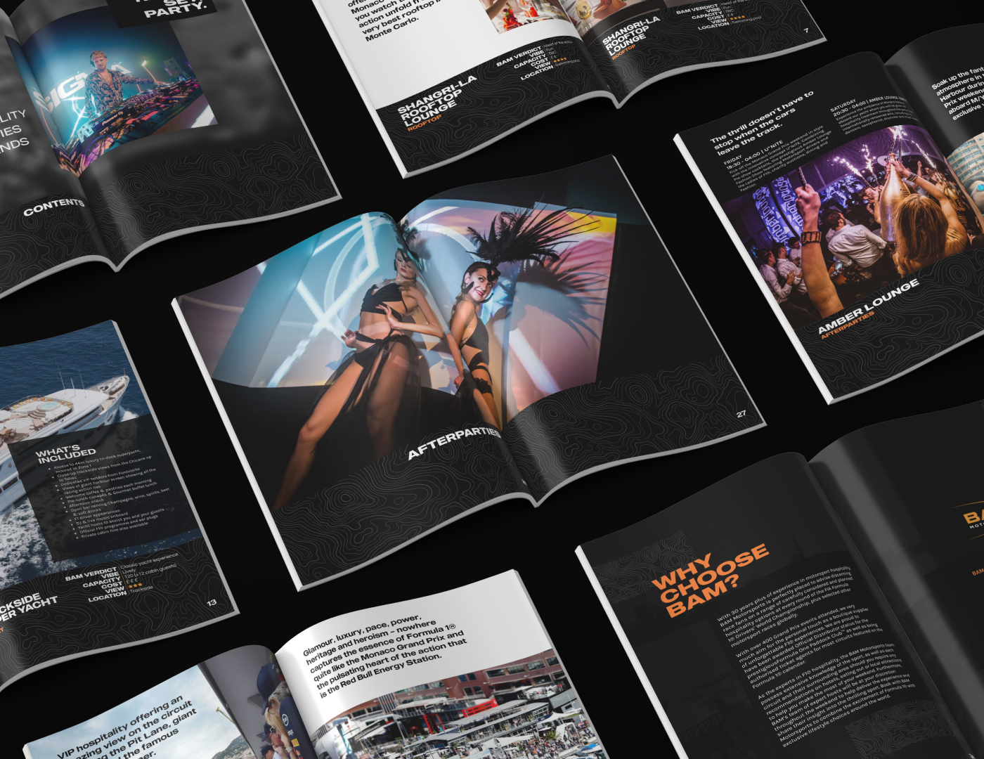 Spread of the brochure.